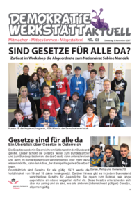 Demokratiewerstatt aktuell Nr. 3 Demokratiewerstatt aktuell Nr. 3