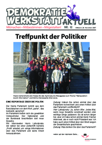 Demokratiewerkstatt aktuell Nr. 12 Demokratiewerkstatt aktuell Nr. 12