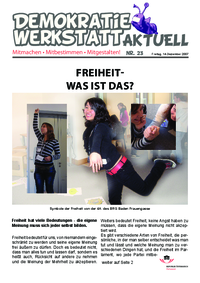Demokratiewerkstatt aktuell Nr. 23 Demokratiewerkstatt aktuell Nr. 23