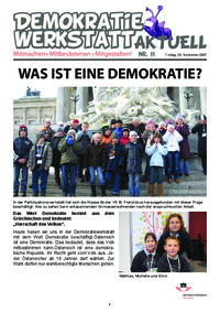 Demokratiewerkstatt Demokratiewerkstatt