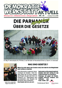 Werkstatt mit ParlamentarierInnen Werkstatt mit ParlamentarierInnen