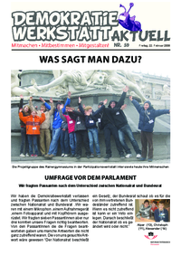 Demokratiewerkstatt aktuell Nr. 59 Demokratiewerkstatt aktuell Nr. 59