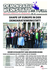 Demokratiewerkstatt aktuell Nr. 63 Demokratiewerkstatt aktuell Nr. 63