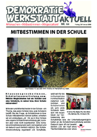 Demokratiewerkstatt aktuell Nr. 64 Demokratiewerkstatt aktuell Nr. 64