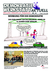 Demokratiewerkstatt aktuell Demokratiewerkstatt aktuell
