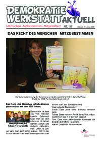 Demokratiewerkstatt aktuell Demokratiewerkstatt aktuell
