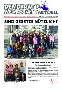 Demokratiewerkstatt aktuell Demokratiewerkstatt aktuell