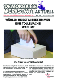 Demokratiewerkstatt aktuell Demokratiewerkstatt aktuell