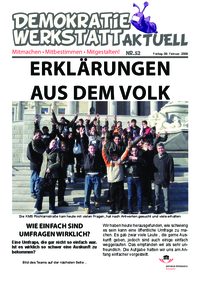 Demokratiewerkstatt Aktuell Demokratiewerkstatt Aktuell