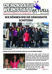 Demokratiewerkstatt Aktuell Demokratiewerkstatt Aktuell