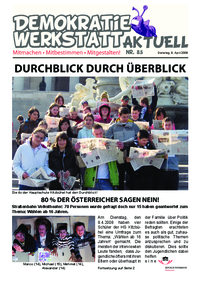 Demokratiewerkstatt aktuell Demokratiewerkstatt aktuell
