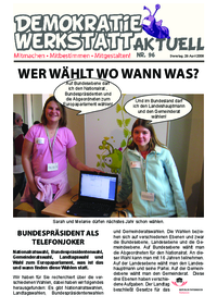 Demokratiewerkstatt aktuell Demokratiewerkstatt aktuell