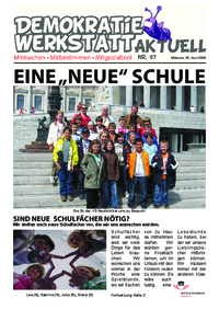 Demokratiewerkstatt aktuell Demokratiewerkstatt aktuell