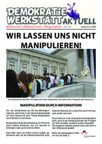 Demokratiewerkstatt aktuell