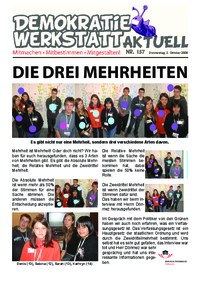 Werkstatt mit ParlamentarierInnen (Zeitung)