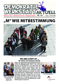 Werkstatt mit ParlamentarierInnen (Zeitung)