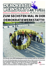Demokratiewerkstatt aktuell (Medienwerkstatt) Demokratiewerkstatt aktuell (Medienwerkstatt)