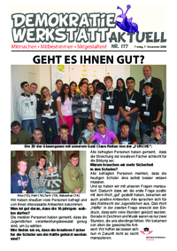 Demokratiewerkstatt aktuell (Zeitung) Demokratiewerkstatt aktuell (Zeitung)
