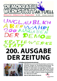 Demokratiewerkstatt aktuell(Medienwerkstatt Zeitung) Demokratiewerkstatt aktuell(Medienwerkstatt Zeitung)