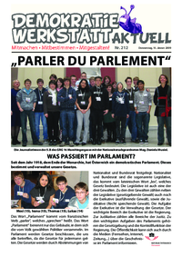 Werkstatt mit ParlamentarierInnen () Werkstatt mit ParlamentarierInnen ()