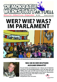 Werkstatt mit ParlamentarierInnen () Werkstatt mit ParlamentarierInnen ()