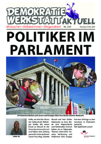 Werkstatt mit ParlamentarierInnen () Werkstatt mit ParlamentarierInnen ()