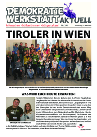 Werkstatt mit ParlamentarierInnen () Werkstatt mit ParlamentarierInnen ()