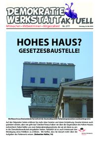 Werkstatt mit ParlamentarierInnen () Werkstatt mit ParlamentarierInnen ()