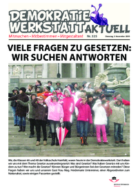 Werkstatt mit ParlamentarierInnen () Werkstatt mit ParlamentarierInnen ()