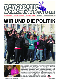 Werkstatt mit ParlamentarierInnen () Werkstatt mit ParlamentarierInnen ()
