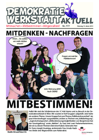 Werkstatt mit ParlamentarierInnen () Werkstatt mit ParlamentarierInnen ()
