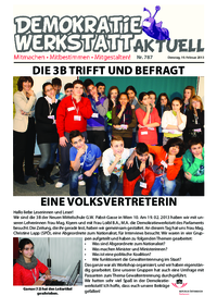 Werkstatt mit ParlamentarierInnen () Werkstatt mit ParlamentarierInnen ()