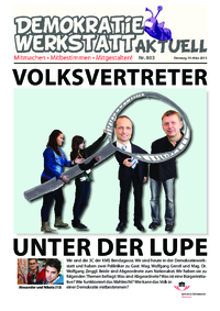 Werkstatt mit ParlamentarierInnen () Werkstatt mit ParlamentarierInnen ()