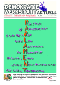 Werkstatt mit ParlamentarierInnen () Werkstatt mit ParlamentarierInnen ()
