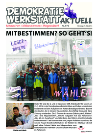 Werkstatt mit ParlamentarierInnen () Werkstatt mit ParlamentarierInnen ()