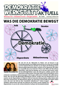 Werkstatt mit ParlamentarierInnen () Werkstatt mit ParlamentarierInnen ()