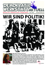 Werkstatt mit ParlamentarierInnen () Werkstatt mit ParlamentarierInnen ()