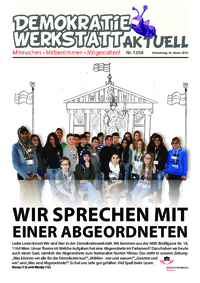 Werkstatt mit ParlamentarierInnen () Werkstatt mit ParlamentarierInnen ()