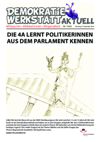 Werkstatt mit ParlamentarierInnen () Werkstatt mit ParlamentarierInnen ()