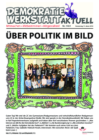 Werkstatt mit ParlamentarierInnen (Zeitung) Werkstatt mit ParlamentarierInnen (Zeitung)