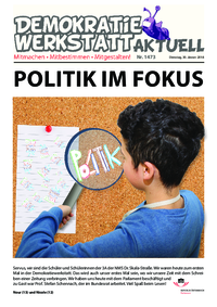 Werkstatt mit ParlamentarierInnen (Zeitung) Werkstatt mit ParlamentarierInnen (Zeitung)