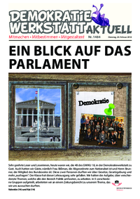 Werkstatt mit ParlamentarierInnen (Zeitung) Werkstatt mit ParlamentarierInnen (Zeitung)