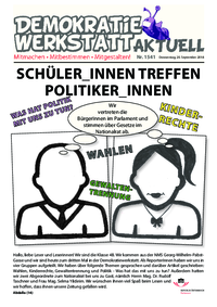 Werkstatt PolitikerInnen (Zeitung) Werkstatt PolitikerInnen (Zeitung)