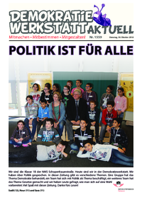 Werkstatt PolitikerInnen (Zeitung) Werkstatt PolitikerInnen (Zeitung)
