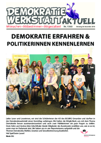 Werkstatt PolitikerInnen (Zeitung) Werkstatt PolitikerInnen (Zeitung)