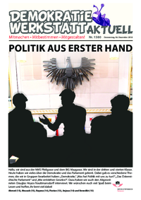 Werkstatt PolitikerInnen (Zeitung) Werkstatt PolitikerInnen (Zeitung)