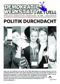 Werkstatt PolitikerInnen (Zeitung) Werkstatt PolitikerInnen (Zeitung)
