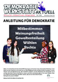 Werkstatt PolitikerInnen (Zeitung) Werkstatt PolitikerInnen (Zeitung)