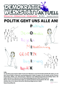 Werkstatt PolitikerInnen (Zeitung) Werkstatt PolitikerInnen (Zeitung)