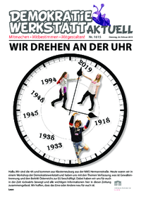 Werkstatt Zeitreise (Zeitung) Werkstatt Zeitreise (Zeitung)